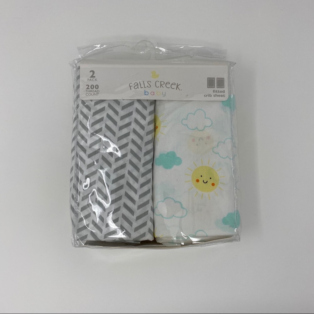 NEW! SET OF 2: Falls Creek Baby Fitted Crib Sheets